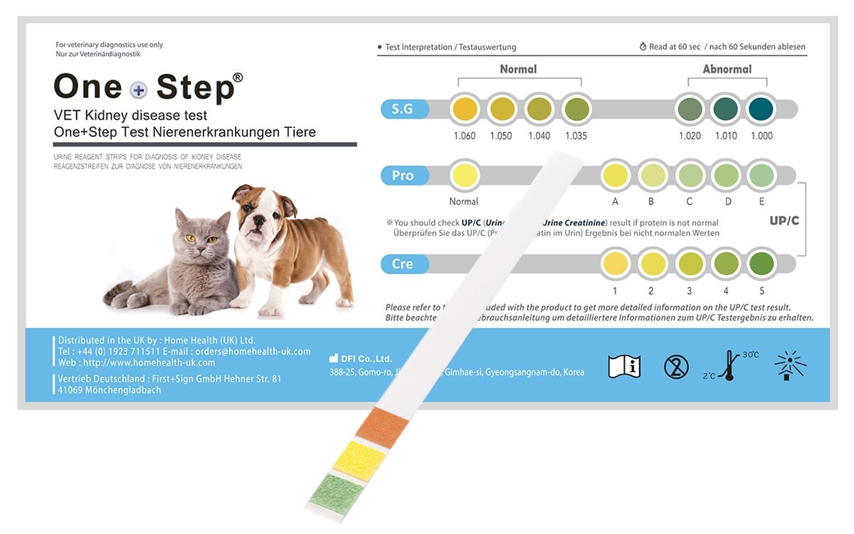 Gesundheitstest für Katzen und Hunde - Nieren-Check, 2 Stück