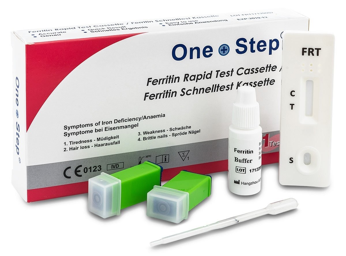 One+Step Eisenmangel Ferritin Test Set - Selbstest für Zuhause